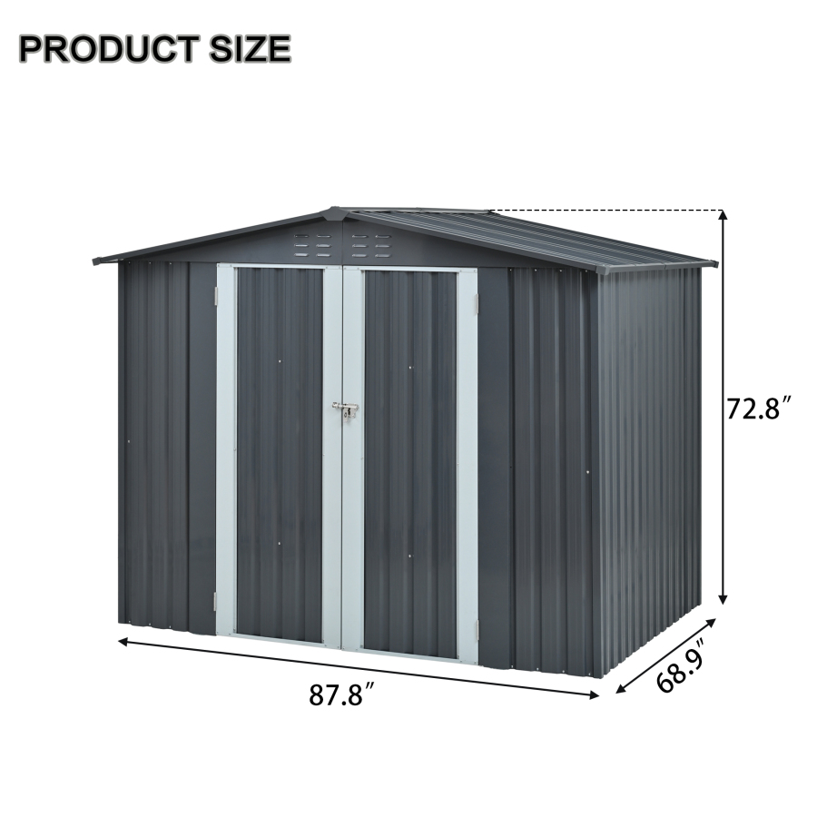 Caseta de Almacenamiento Metál - Heavy Equipment Storage Yard reseña y precio